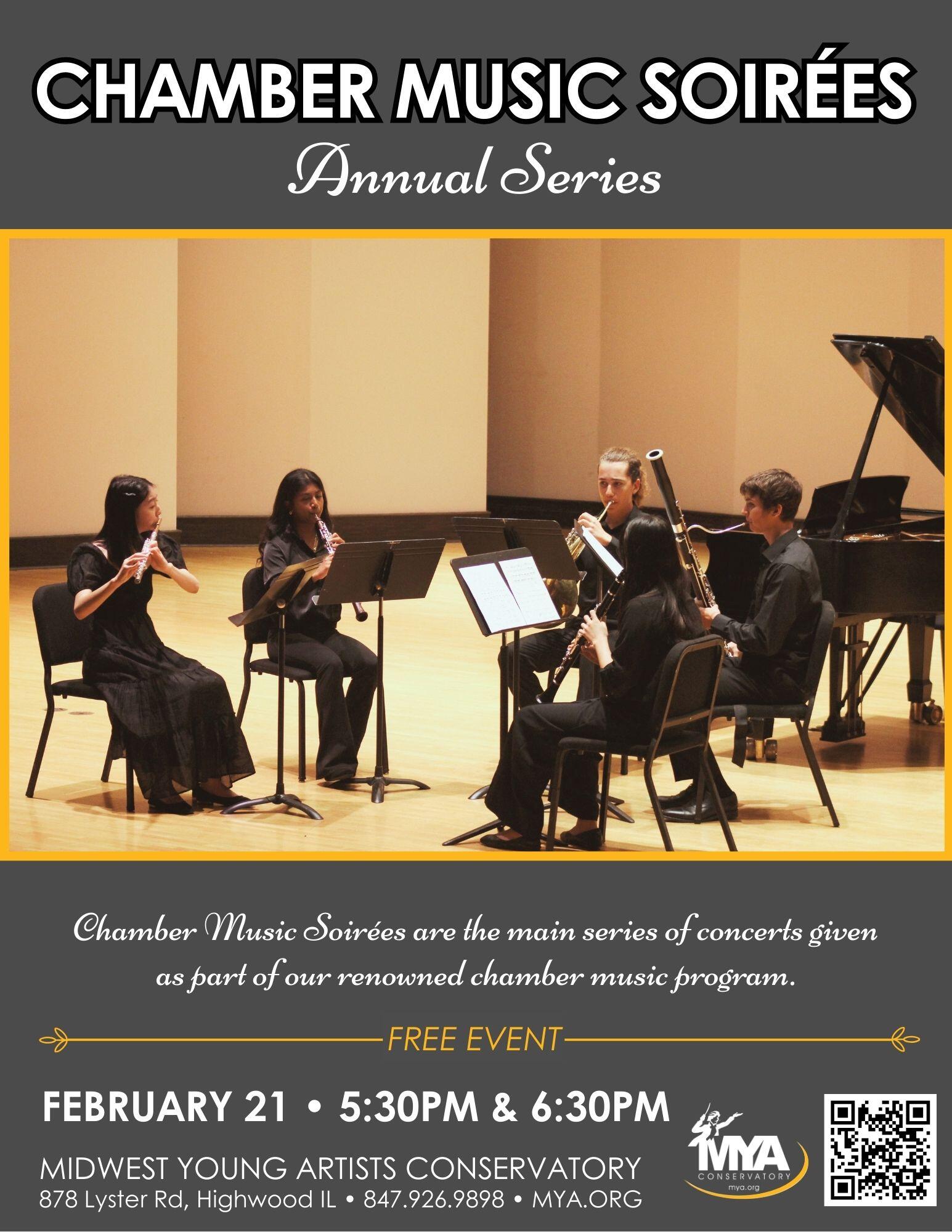 Campaign cover image for February 21 Chamber Music Soirées