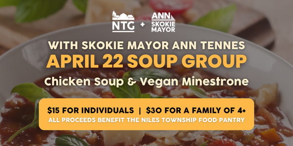 Campaign cover image for April 22 Soup Group: Skokie Mayor Ann Tennes