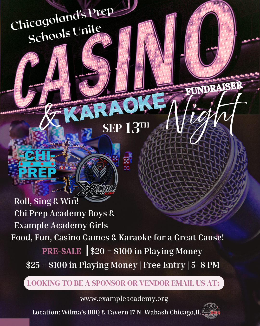 Campaign cover image for Casino & Karaoke Fundraiser Night