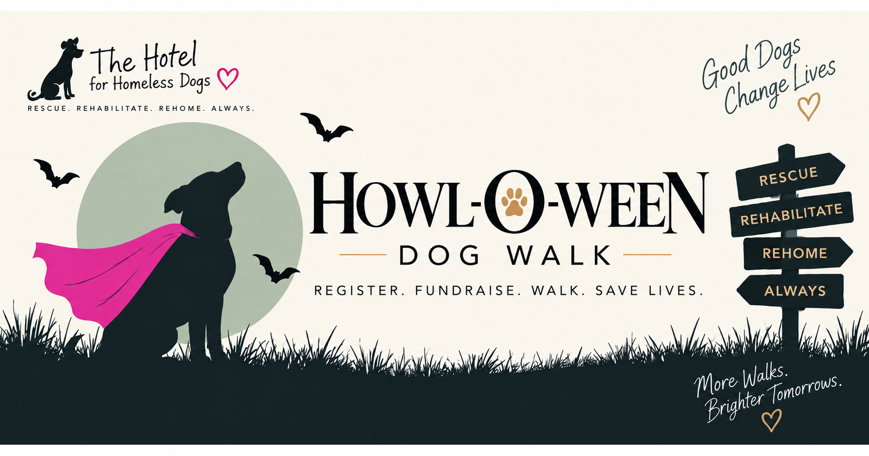 Campaign cover image for 2026 Howl-O-Ween Dog Walk