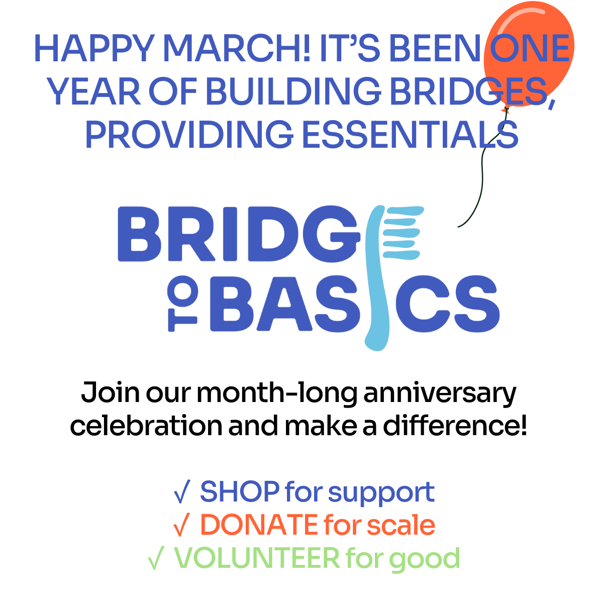 Campaign cover image for Bridging the Gap: One Year Strong