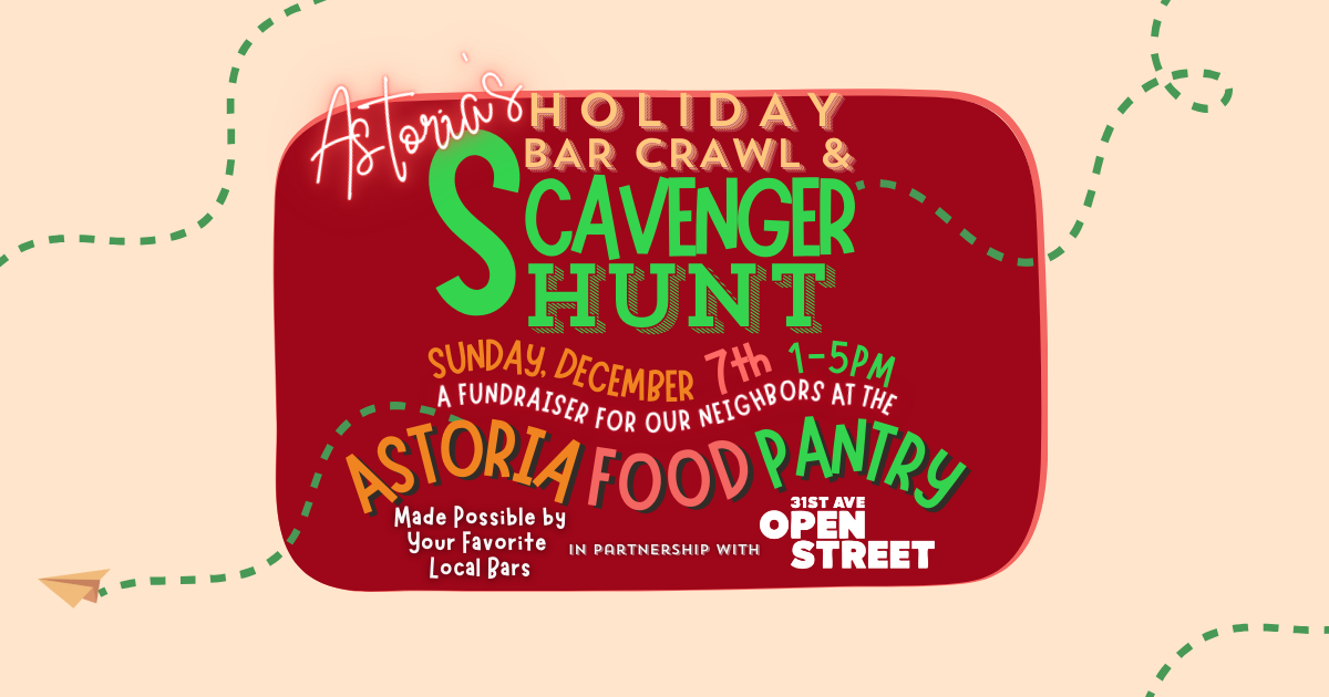 Campaign cover image for Astoria Holiday Scavenger Hunt + Bar Crawl