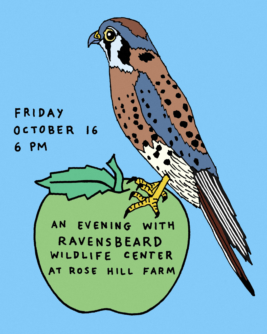 Campaign cover image for An Evening with Ravensbeard Wildlife Center at Rose Hill Farm