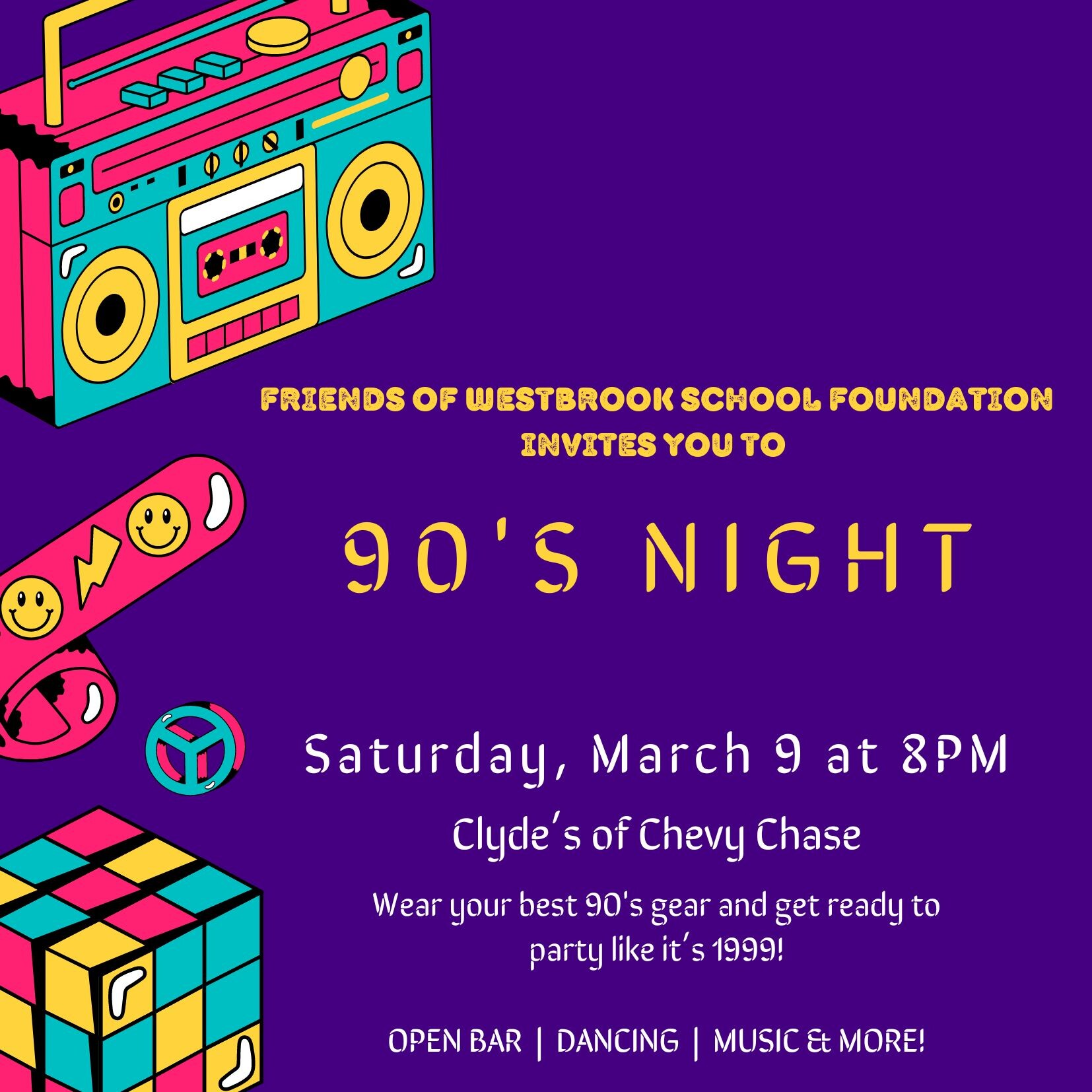 Campaign cover image for FOWS 90s Night Parent Party