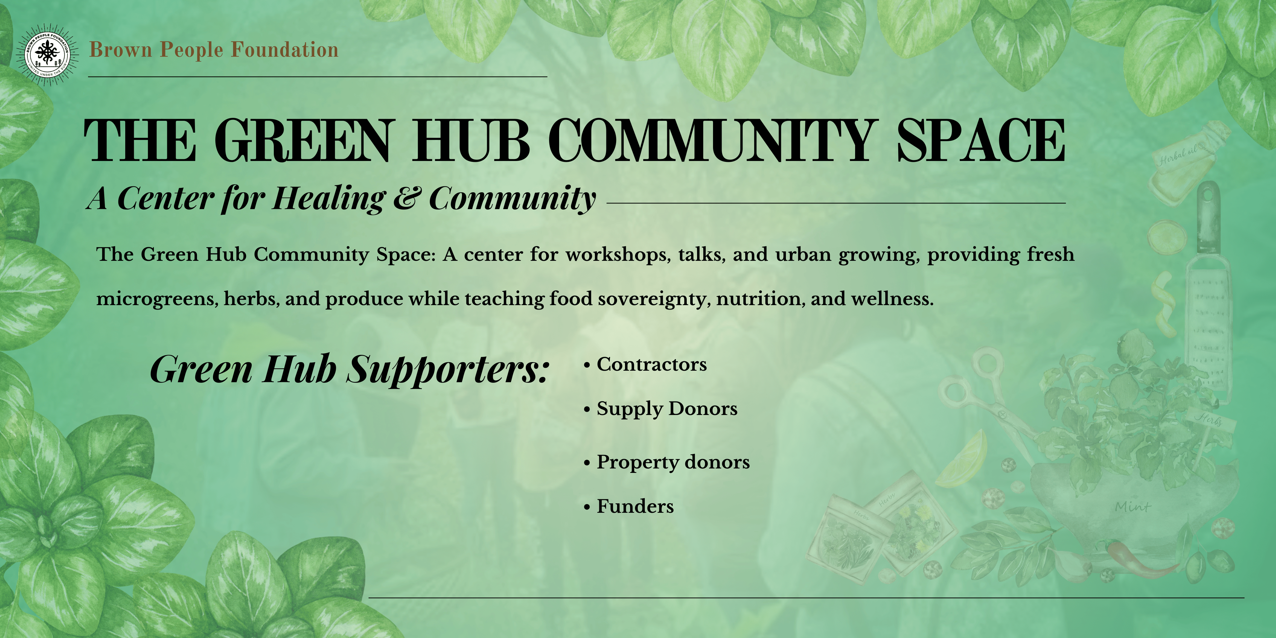Campaign cover image for The Green Hub Community Space