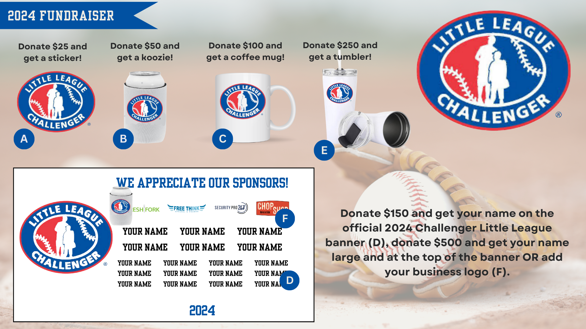Campaign cover image for Support the Challenger Little League!
