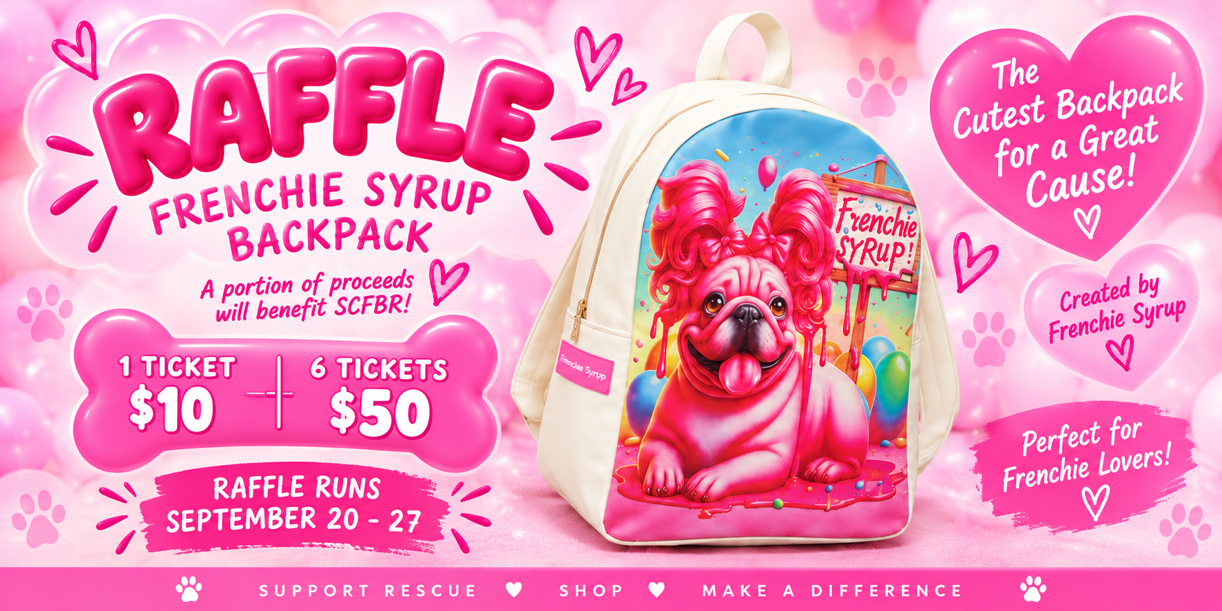 Campaign cover image for Pack Your Frenchie Love