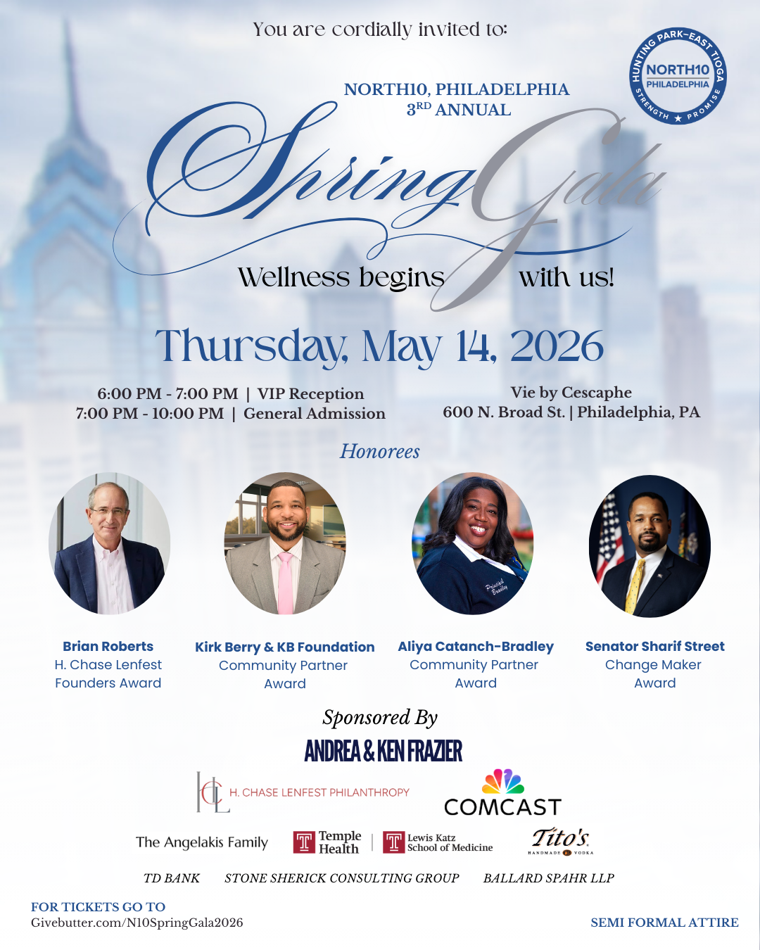 Campaign cover image for North10, Philadelphia's 3rd Annual Spring Gala