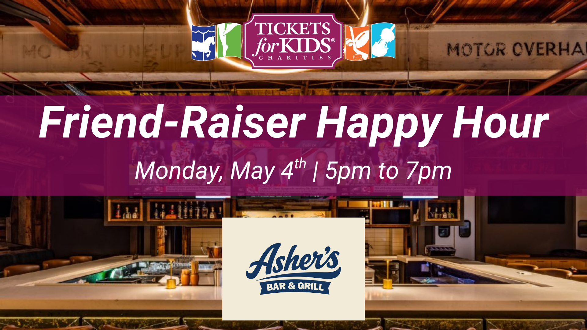 Campaign cover image for Asher's Friend-Raiser