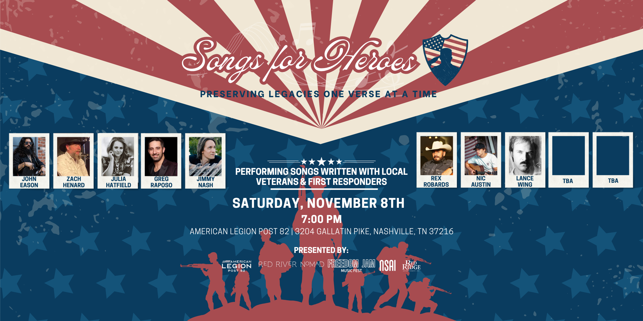 Campaign cover image for Songs For Heroes 2025 Online Auction