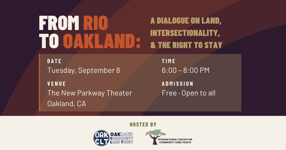 Campaign cover image for From Rio to Oakland: A Dialogue on Land, Intersectionality, and the Right to Stay