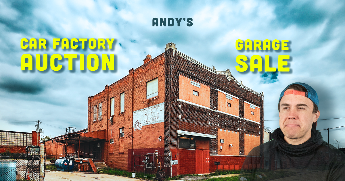 Campaign cover image for Andy's Giant Car Factory Auction + Garage Sale