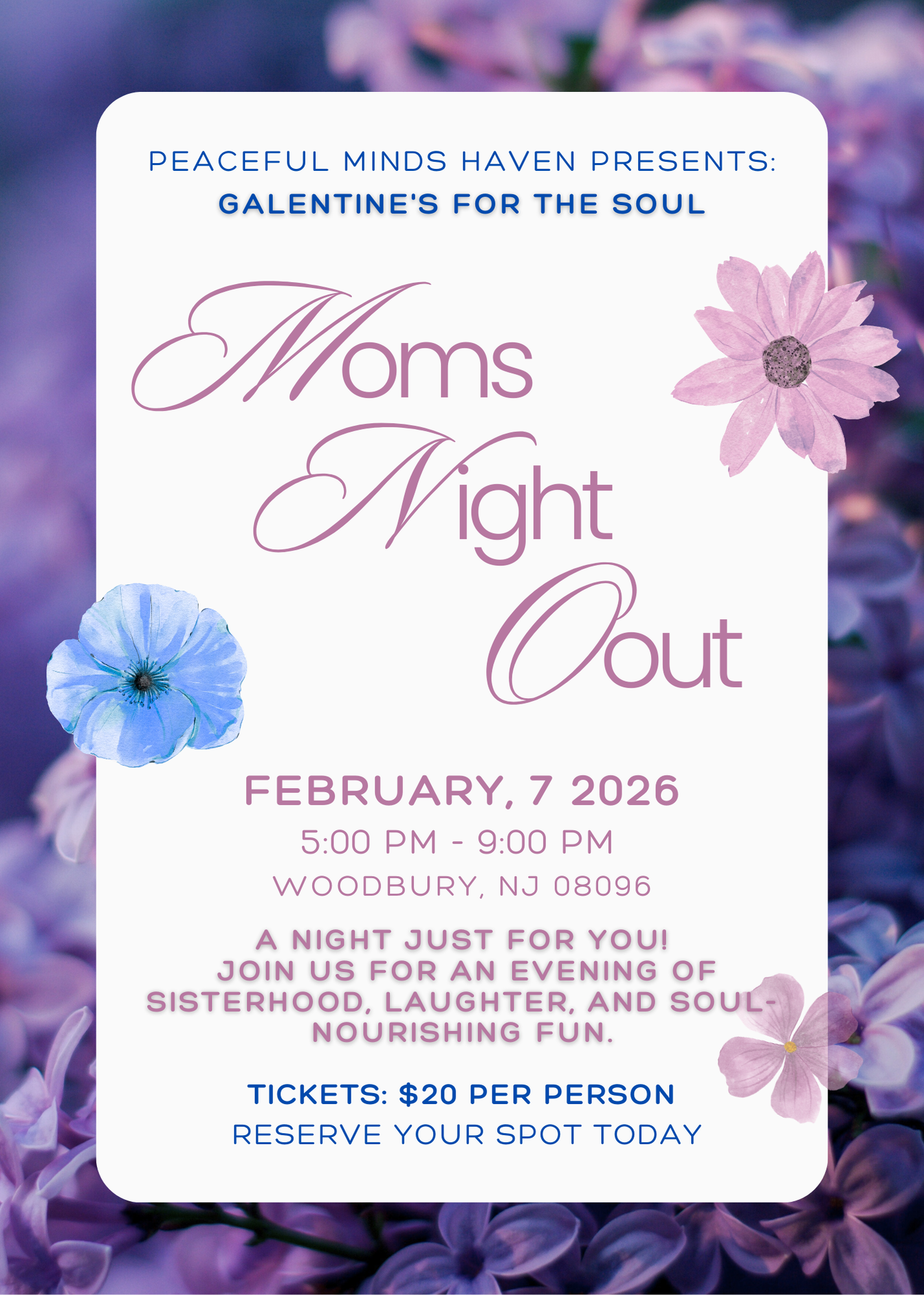 Campaign cover image for Moms Night Out: Galentine's for the Soul