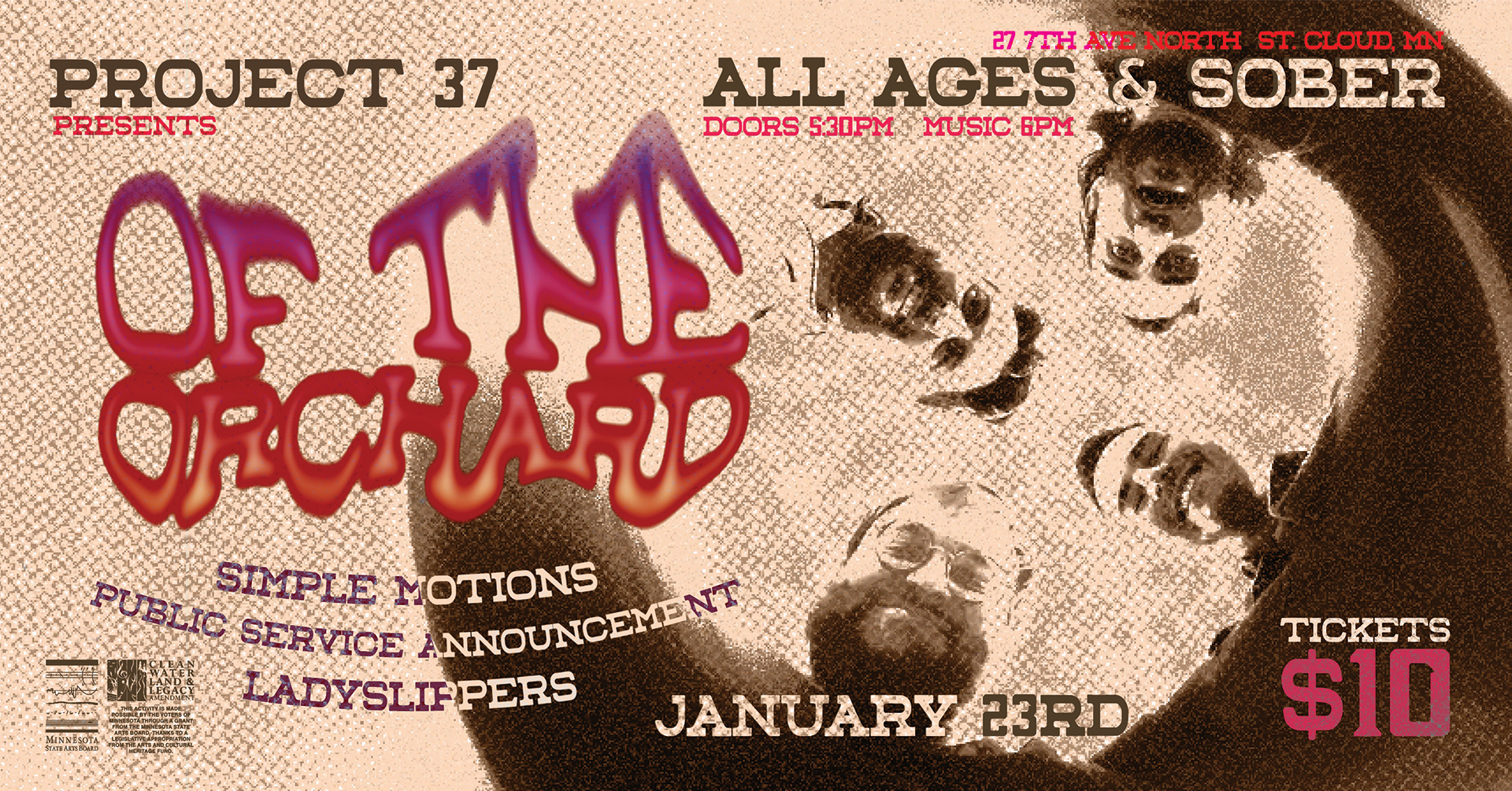 Campaign cover image for OF THE ORCHARD // SIMPLE MOTIONS // PUBLIC SERVICE ANNOUNCEMENT // LADYSLIPPERS