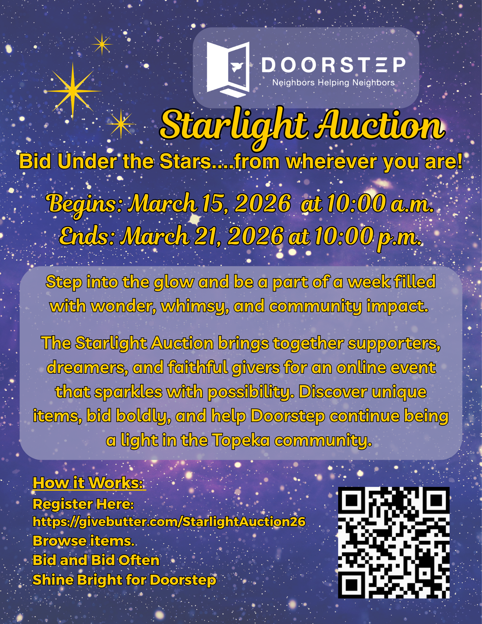 Campaign cover image for The Starlight Auction