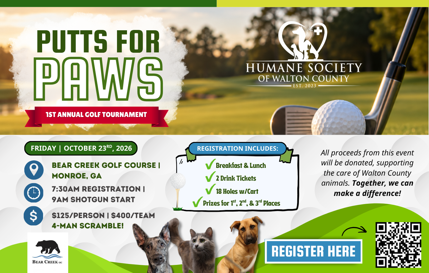 Campaign cover image for Putts for Paws