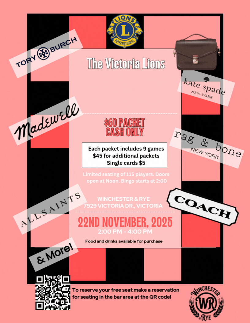 Campaign cover image for Victoria Lions Designer Purse Bingo 2025