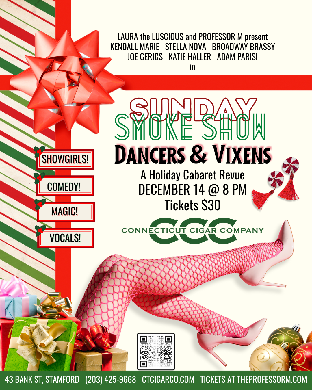 Campaign cover image for Sunday Smoke Show: Dancers & Vixens at Connecticut Cigar Company (December 14, 2025)