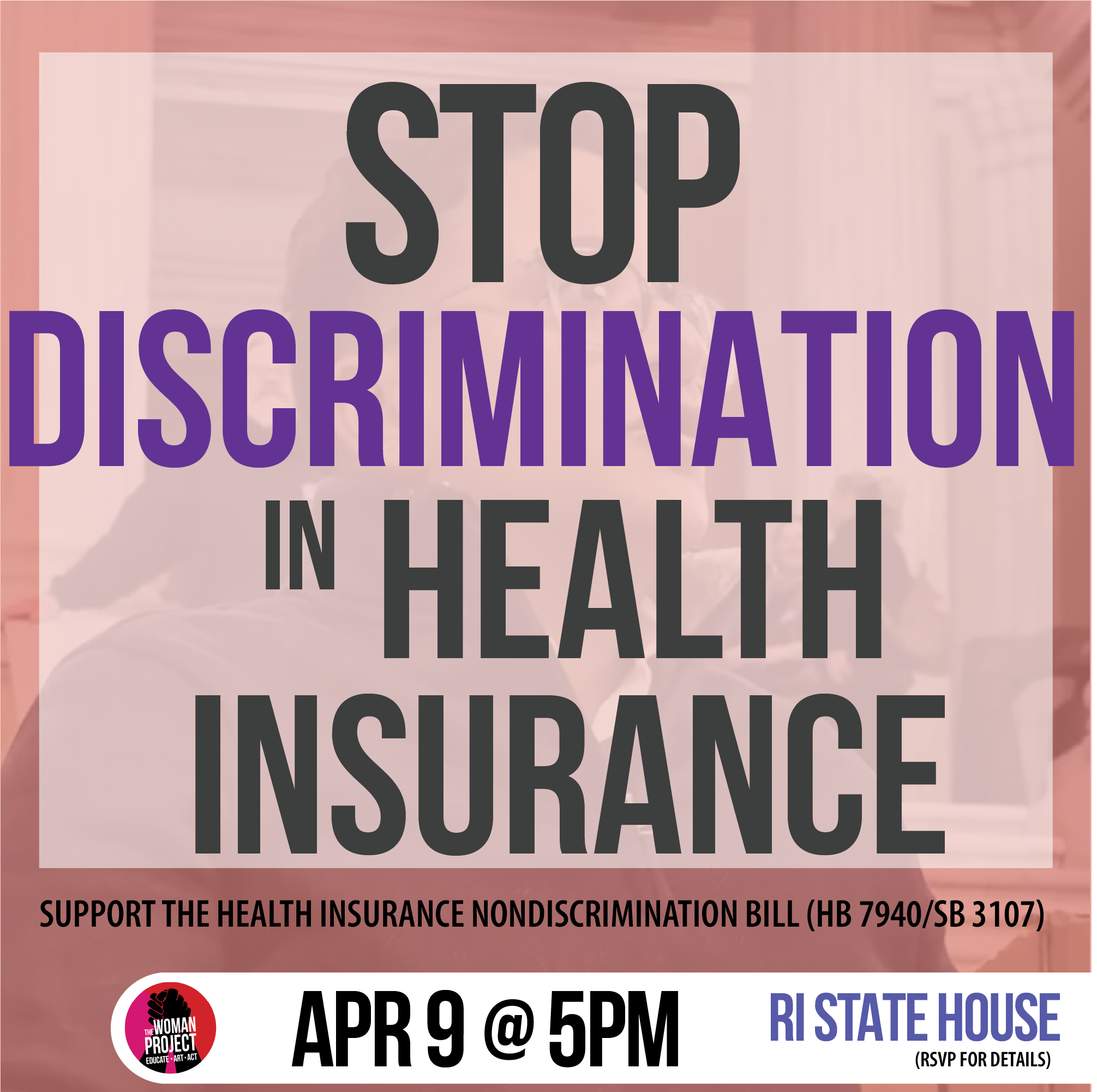 Campaign cover image for Testify for Health Insurance Nondiscrimination Bill
