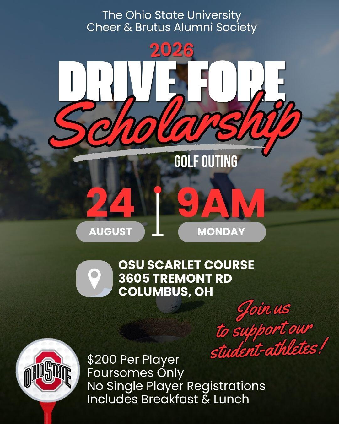 Campaign cover image for Drive FORE Scholarship 2026