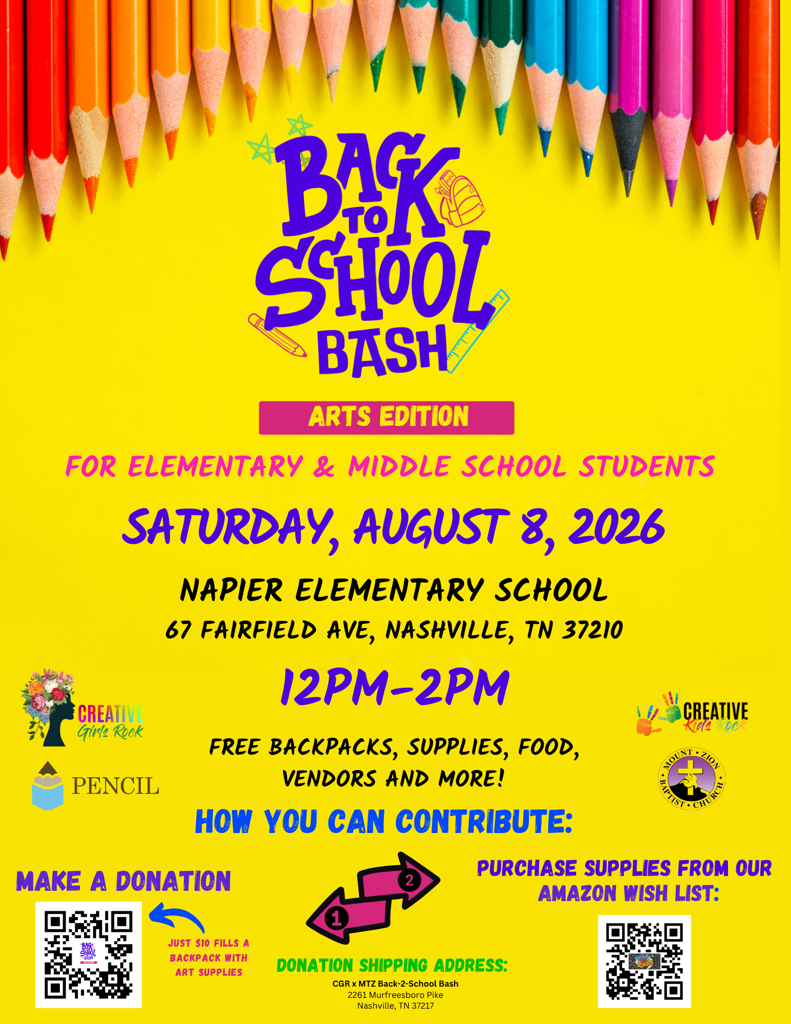 Campaign cover image for 2026 Annual Back to School Bash