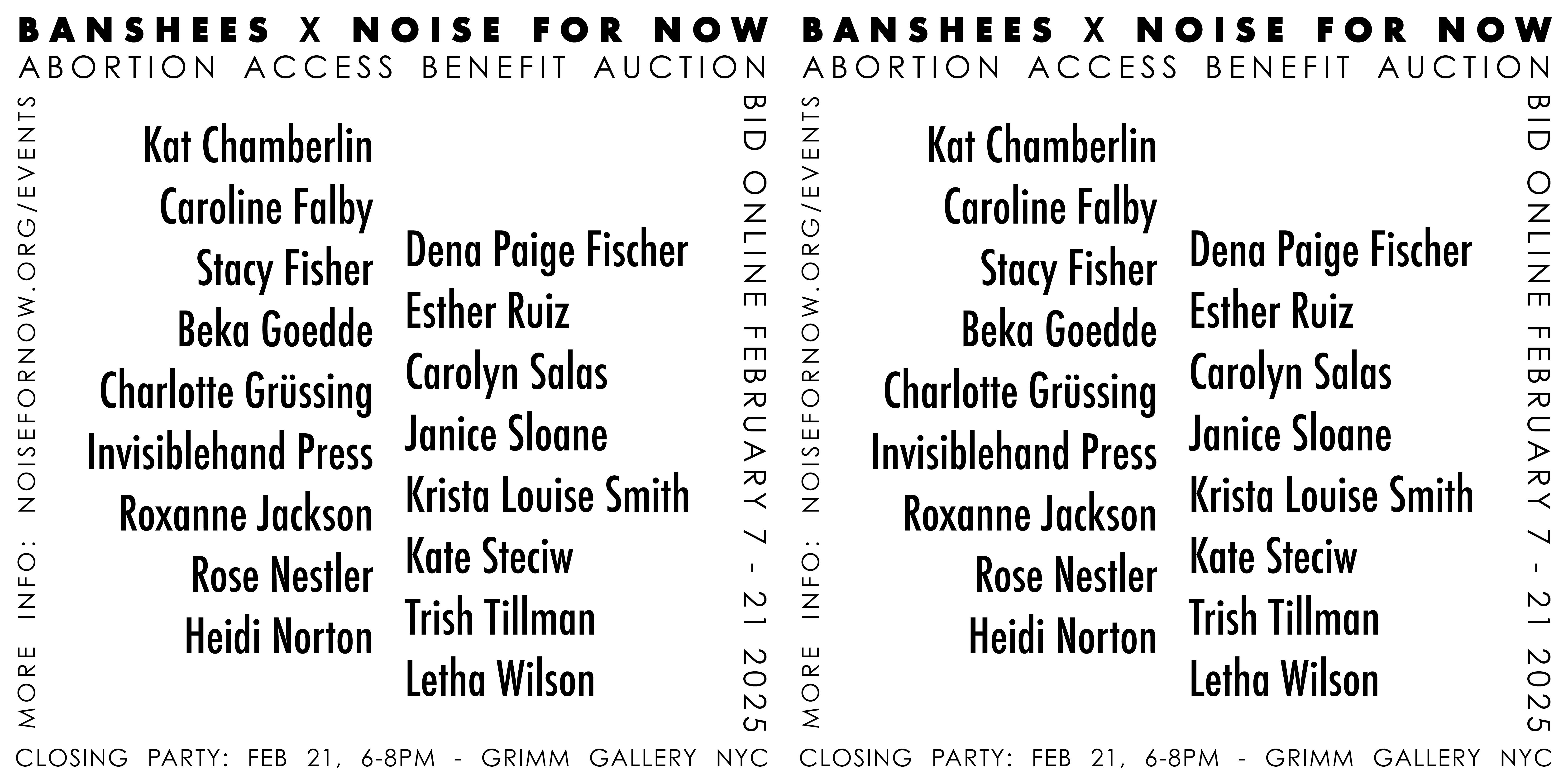 Campaign cover image for BANSHEES X NOISE FOR NOW