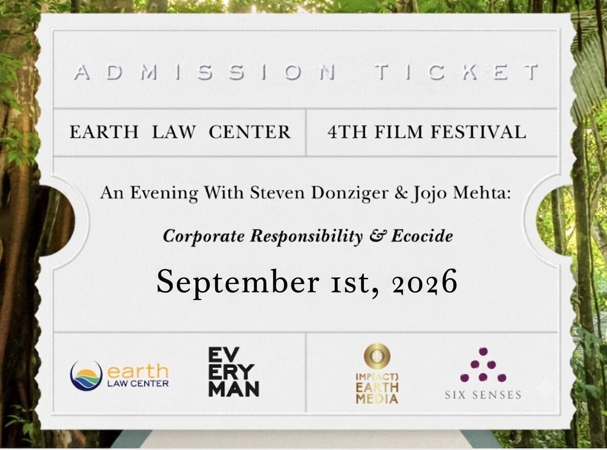 Campaign cover image for Corporate Responsibility & Ecocide Film Festival