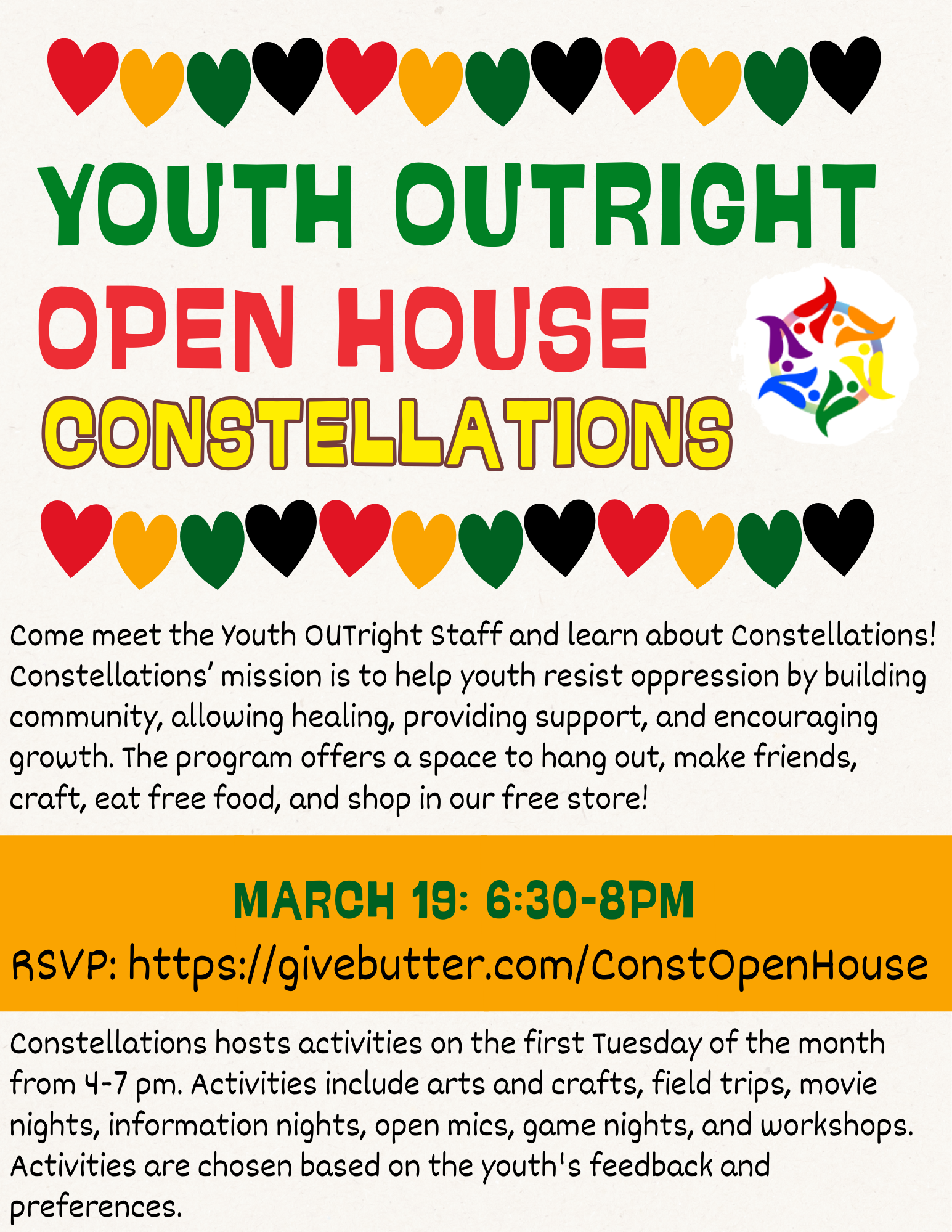 Campaign cover image for March Constellations Open House