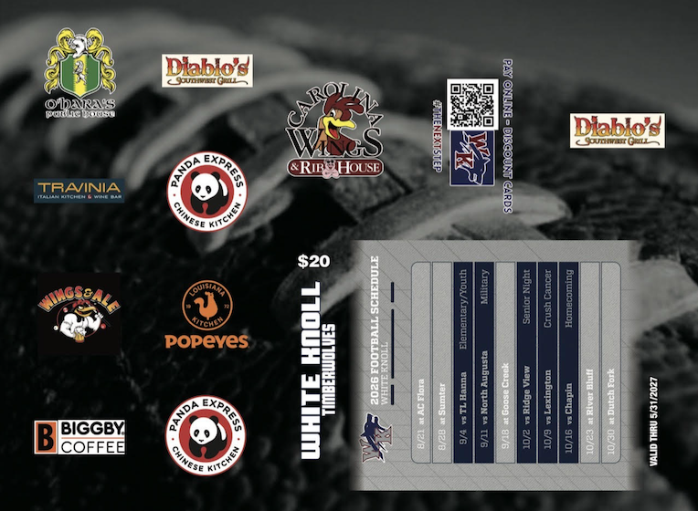 Campaign cover for White Knoll Football Discount Card 2026