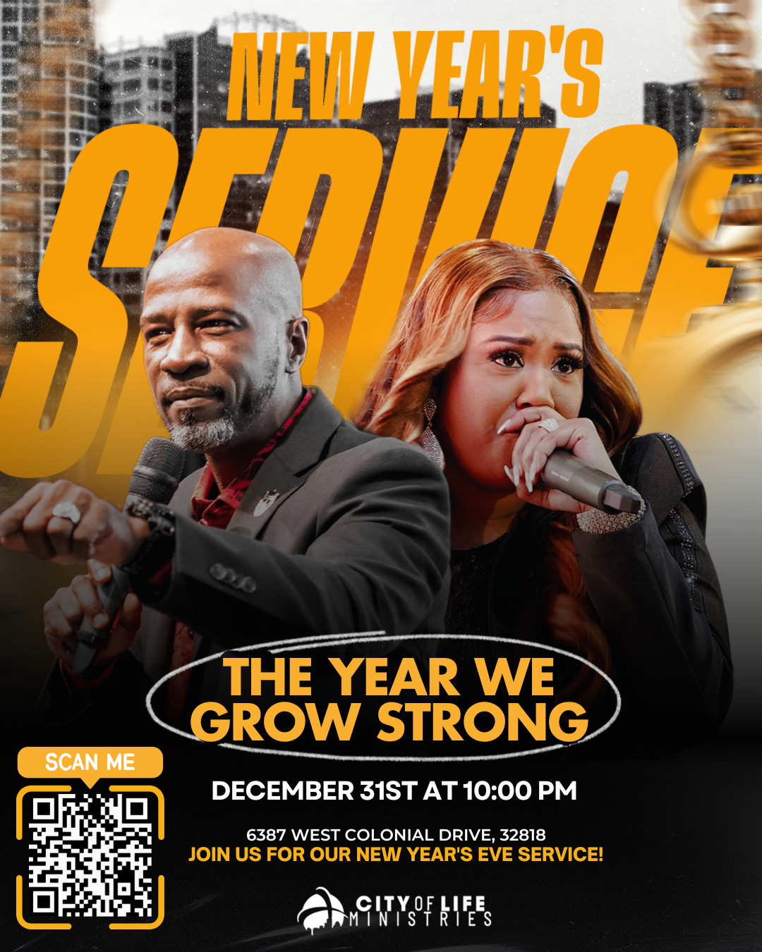 Campaign cover image for New Year's Eve Service - "The Year We Grow Strong"