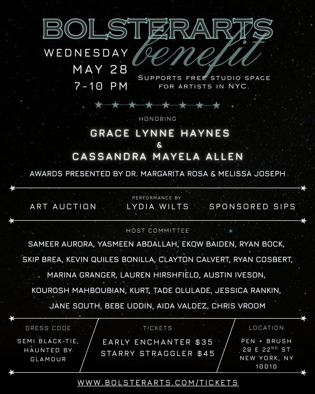 Campaign cover image for BolsterArts Benefit