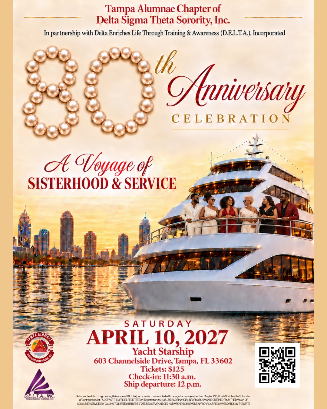 Campaign cover image for 80th Anniversary Celebration on the Yacht Starship