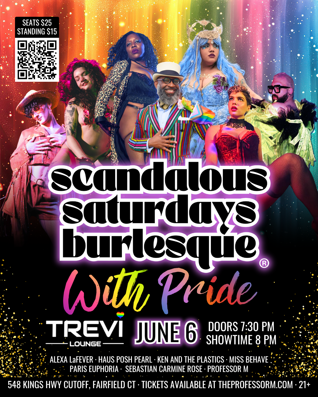 Campaign cover image for Scandalous Saturdays Burlesque: With Pride (June 6, 2026 @ 8 PM)