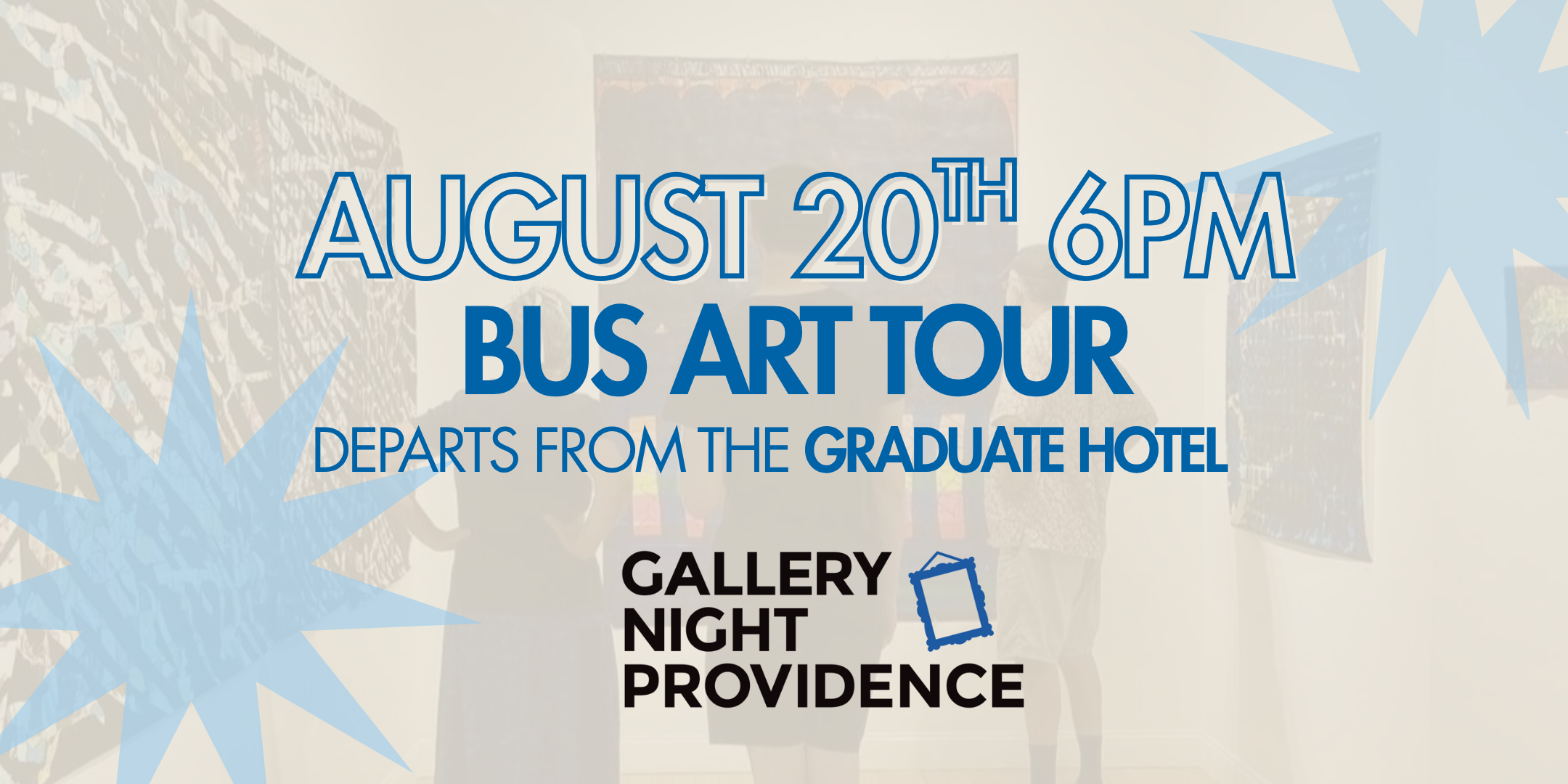 Campaign cover image for Gallery Night 2026 - August 20th 6PM Bus Tour