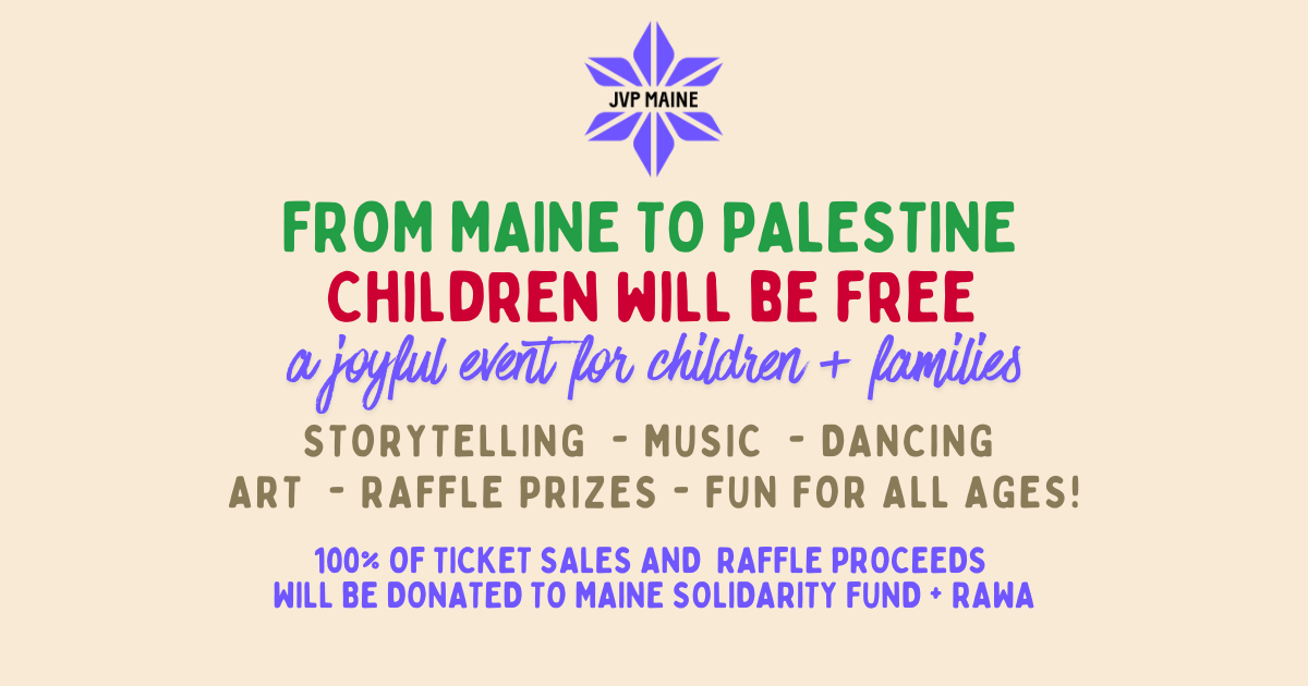 Campaign cover image for From Maine to Palestine, Children Will Be Free