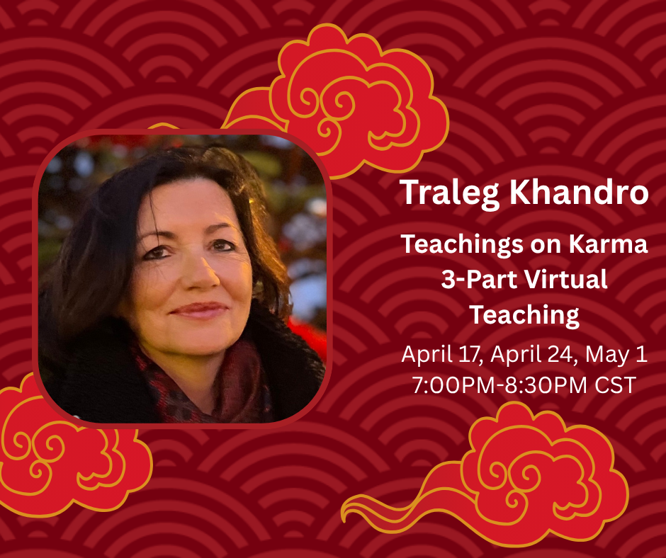 Campaign cover image for Traleg Khandro - Online Teaching (3 part series)