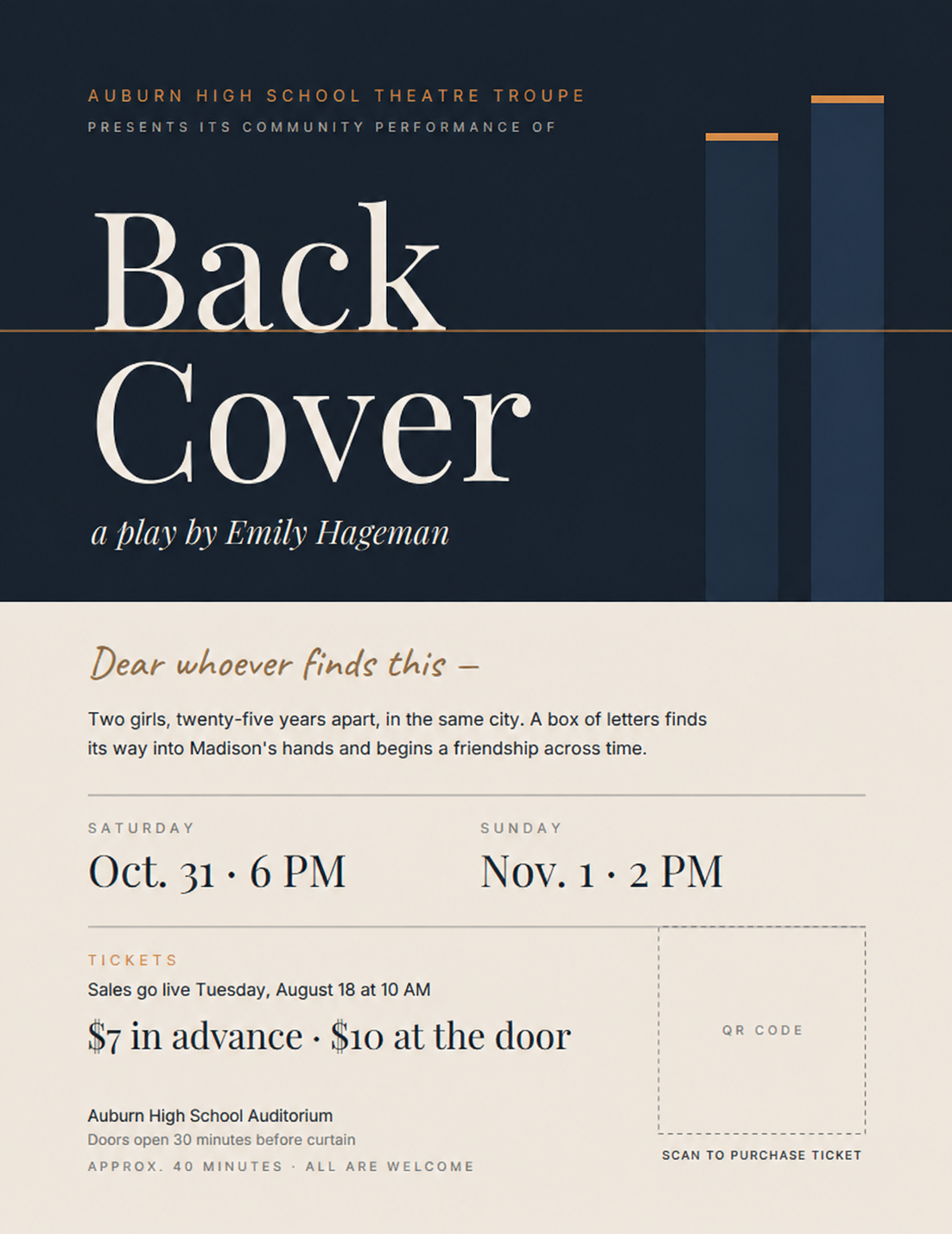 Campaign cover image for AHS Theatre Troupe presents "Back Cover"