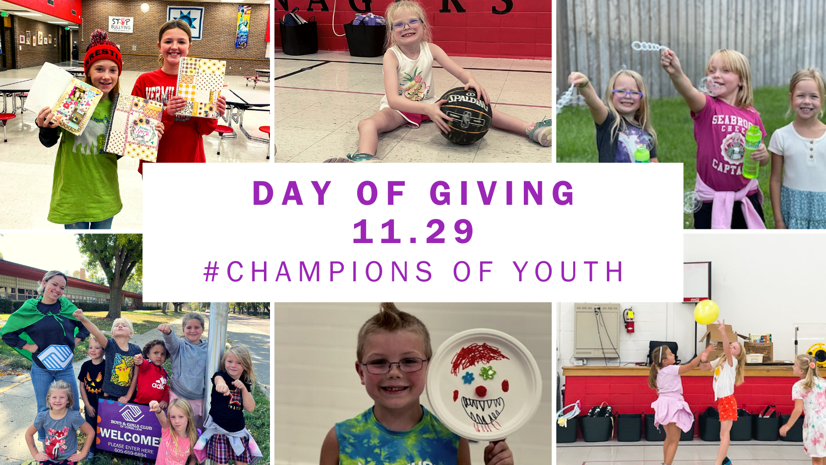 Campaign cover image for Day of Giving @ Vermillion Boys & Girls Club