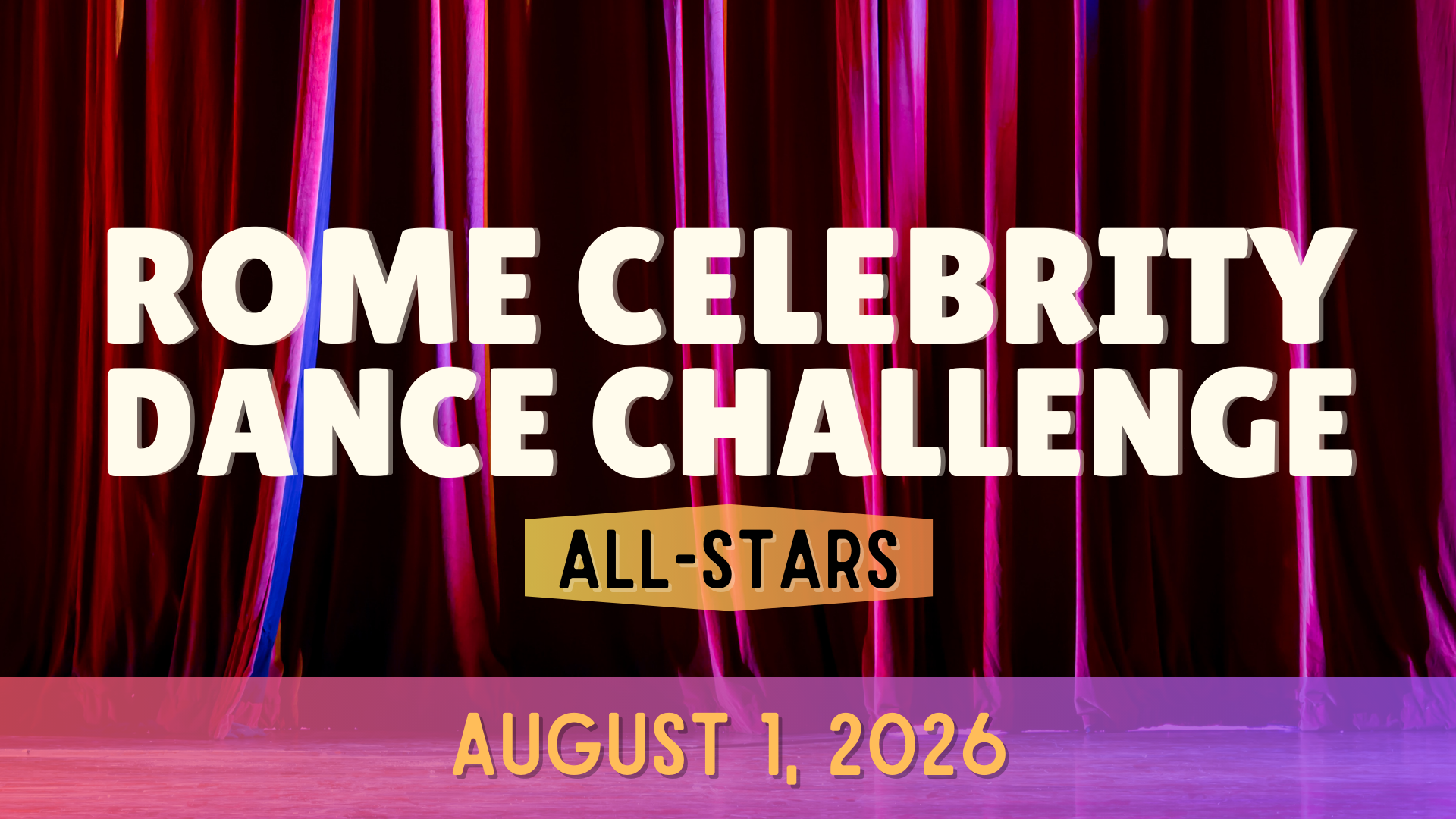 Campaign cover image for Rome Celebrity Dance Challenge 2026   Giving Page