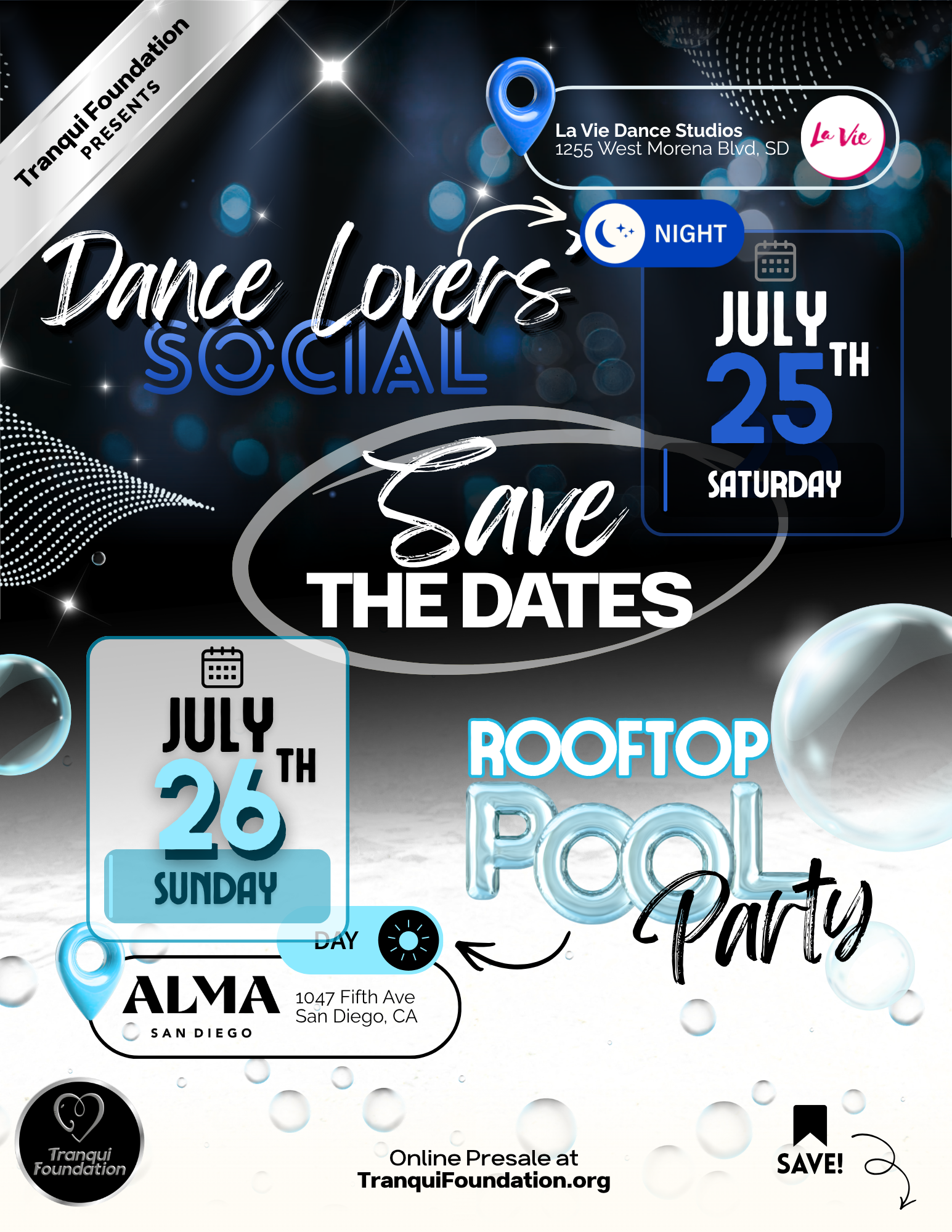Campaign cover image for Tranqui Weekend 💙 July 25 & 26 🩵