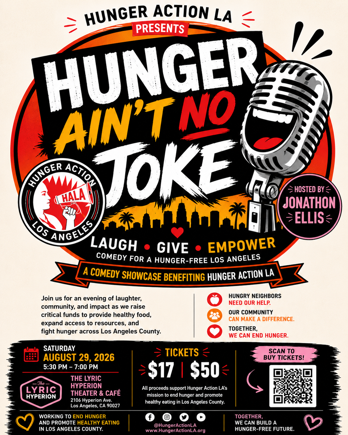Campaign cover image for Hunger Ain't No Joke Donations and Sponsorship Page