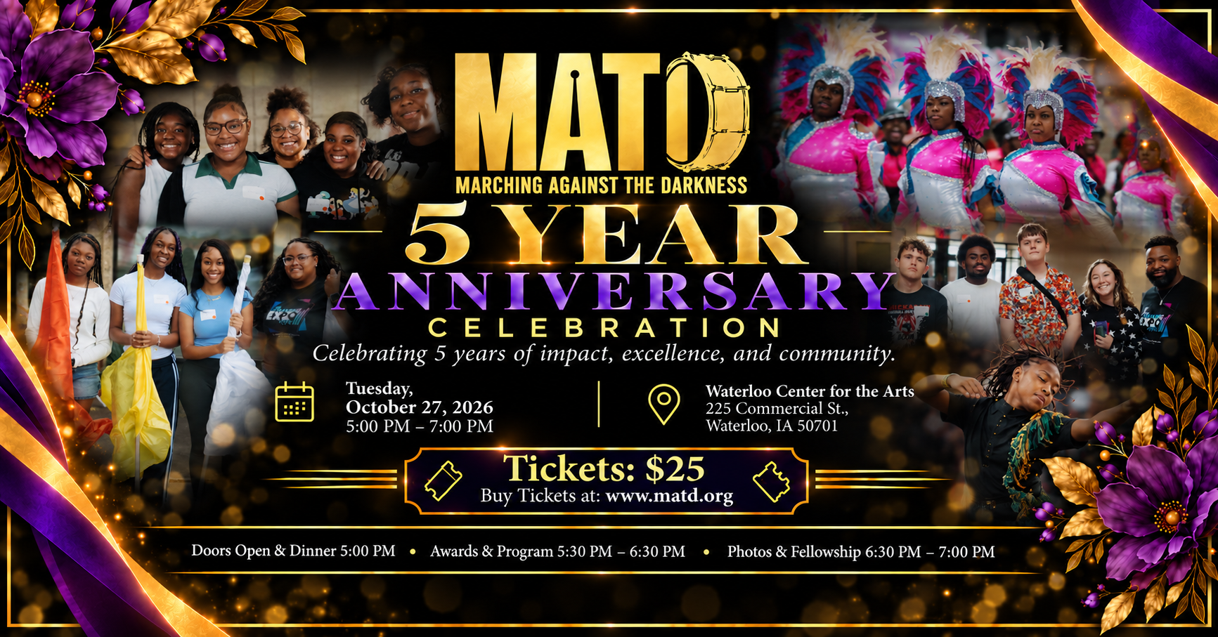 Campaign cover image for MATD 5 Year Celebration & Awards Ceremony