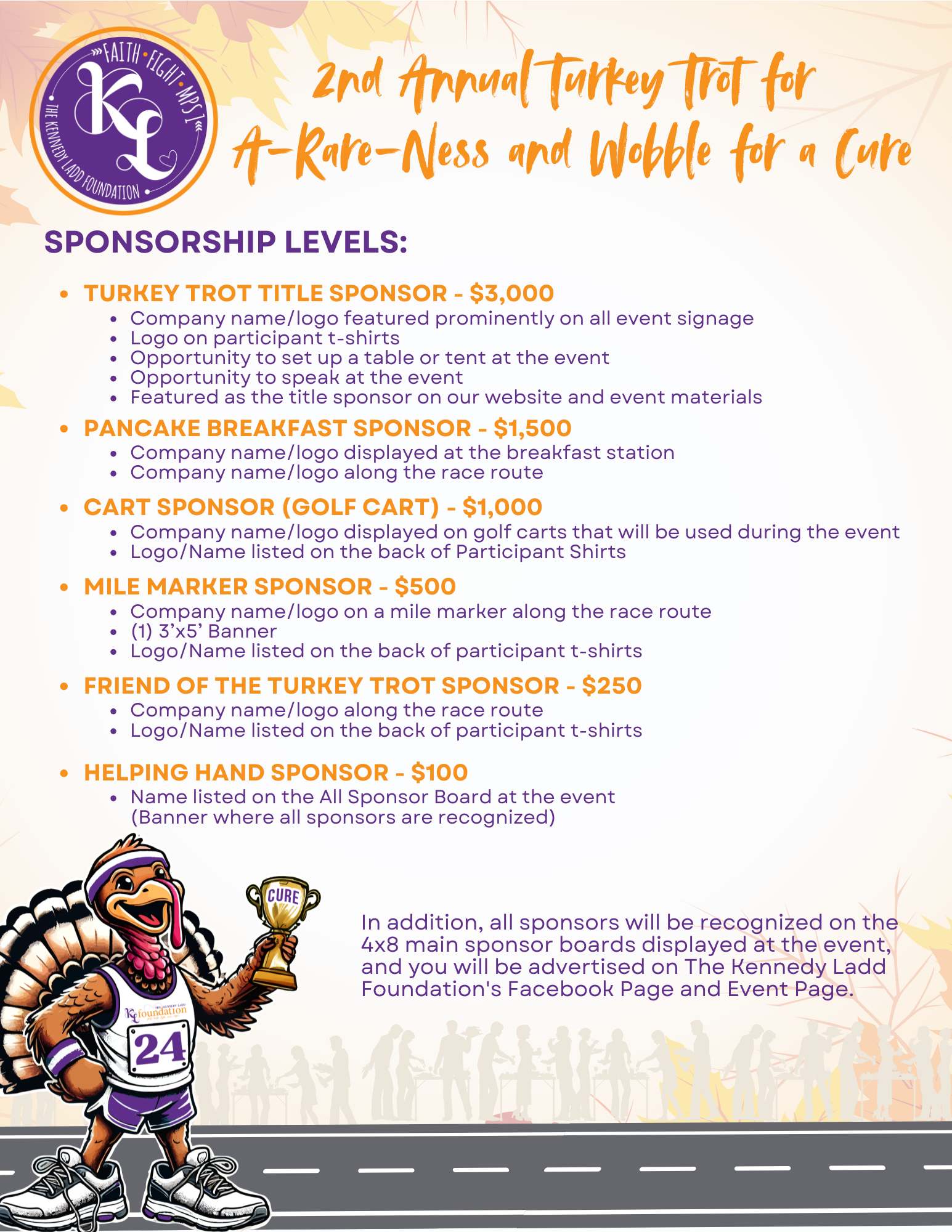 Campaign cover image for Turkey Trot Sponsorship Payment