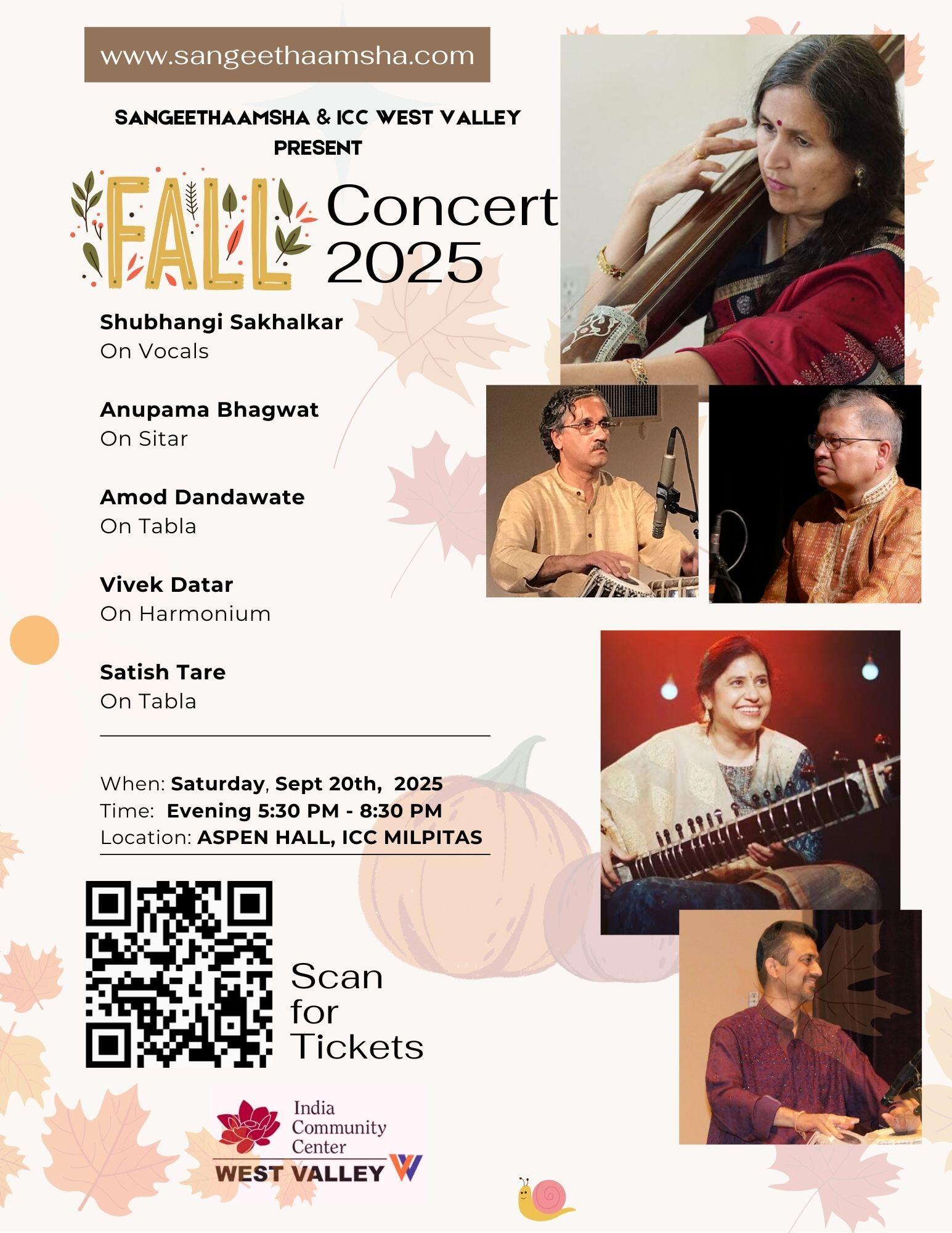 Campaign cover image for Fall 2025 Concert - an evening of Classical Indian Music