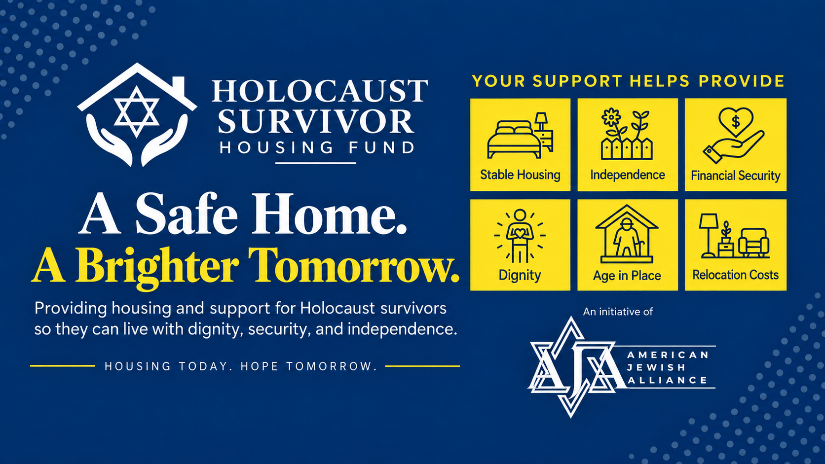 Campaign cover image for AJA: Holocaust Survivor Housing Fund