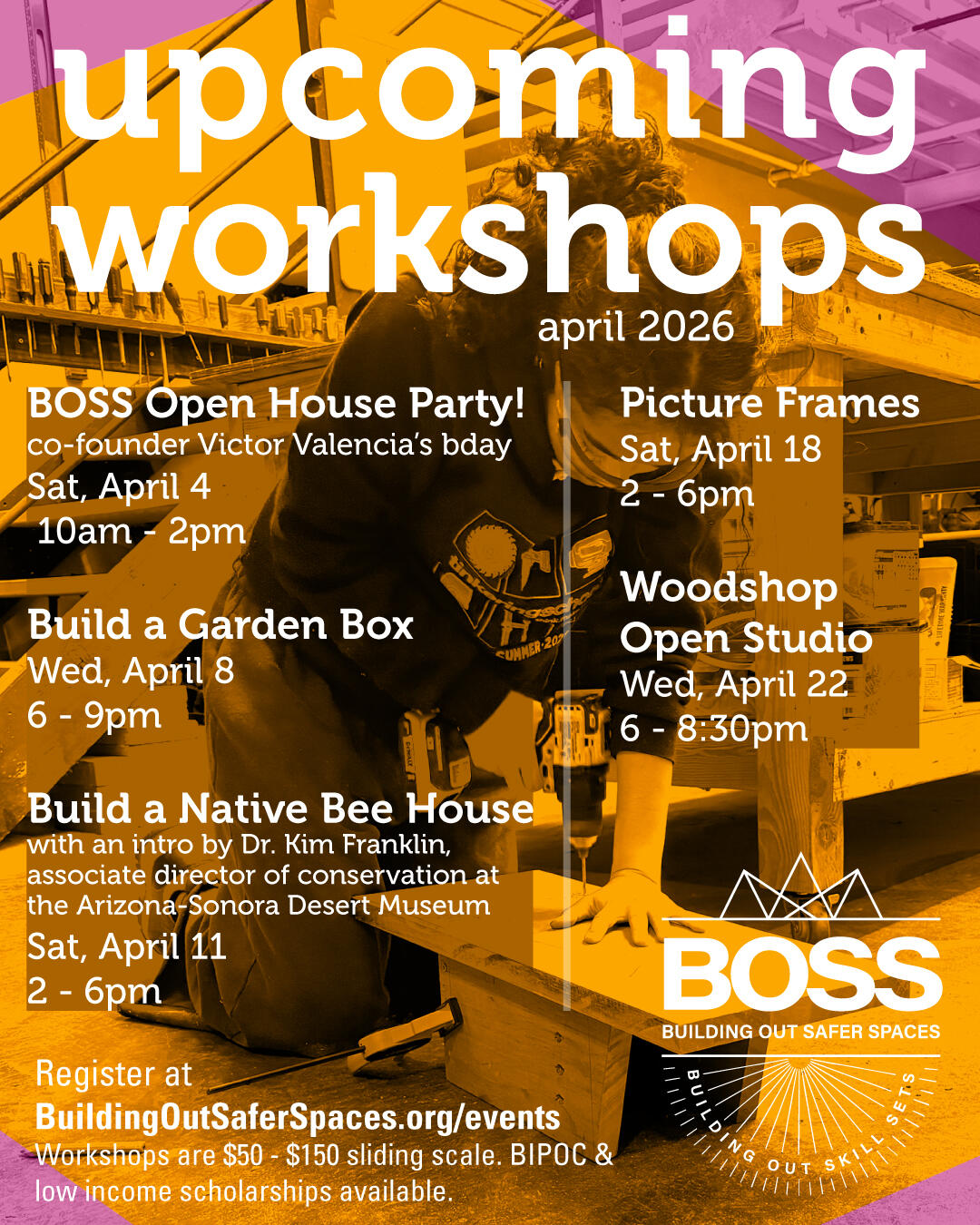 Campaign cover image for 4/22/26 Woodshop Open Studio