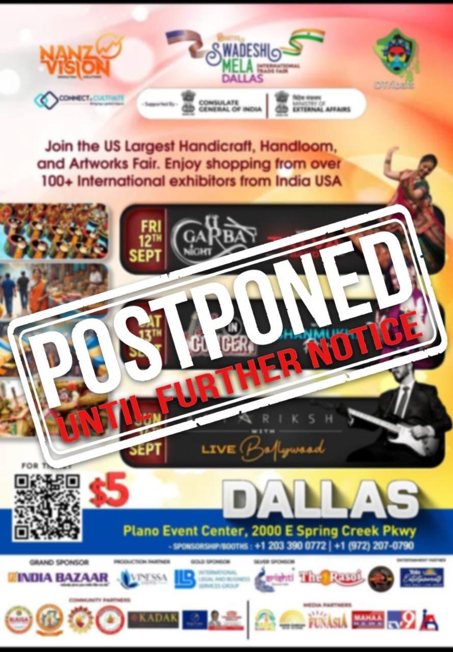 Campaign cover image for The Swadesi Mela is Postponed,  We appreciate  Stay tuned for updates