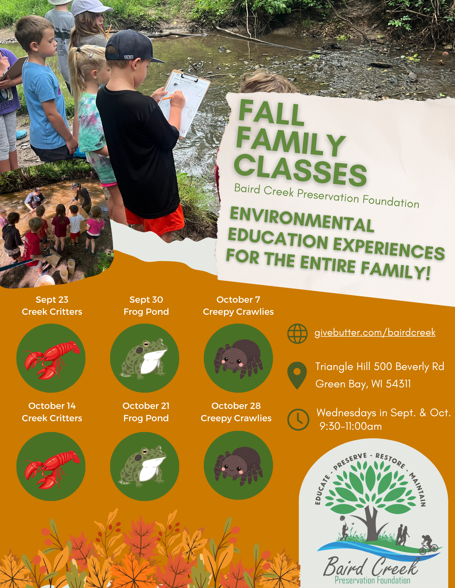 Campaign cover image for Fall Family Classes