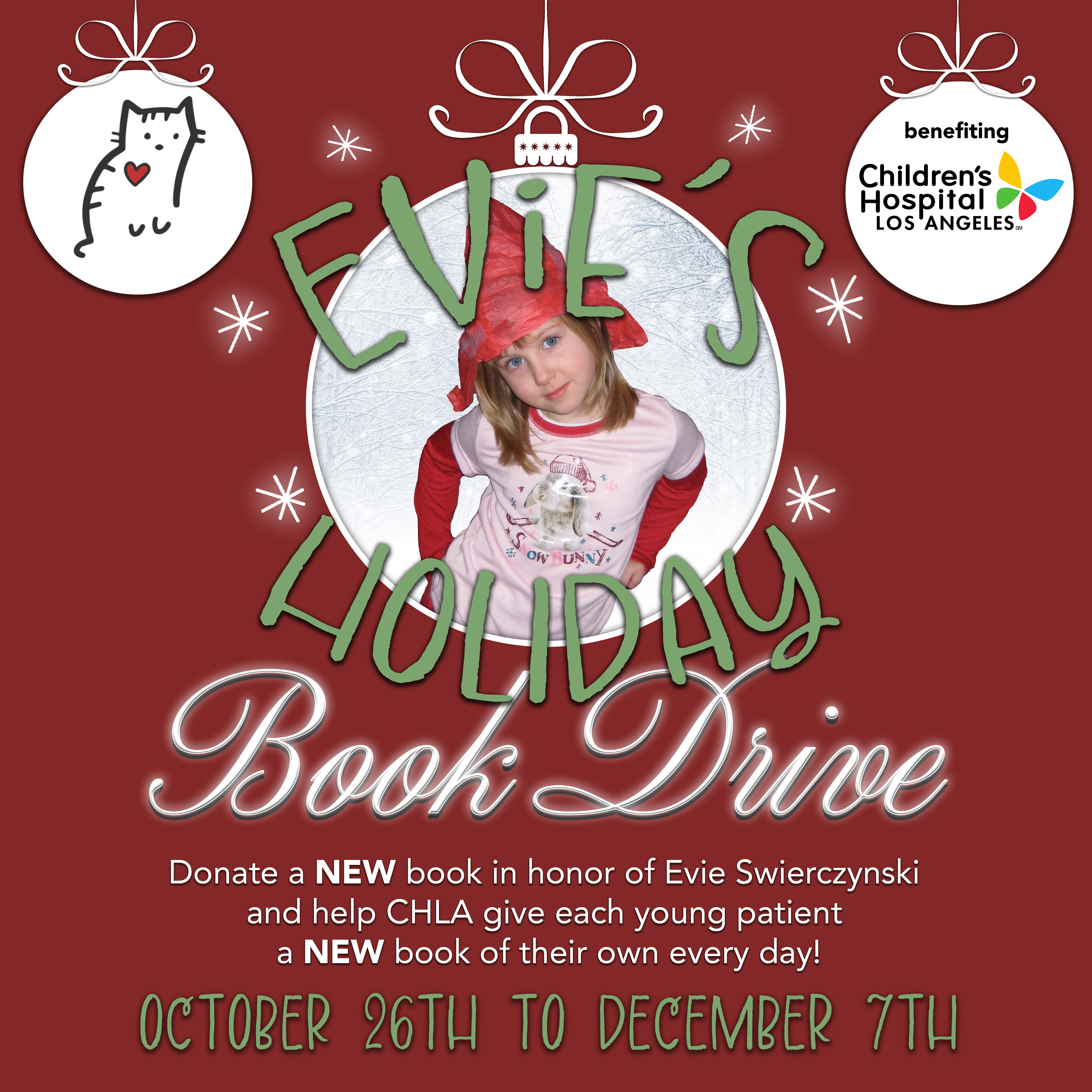 Campaign cover for Evie's Holiday Book Drive 2026