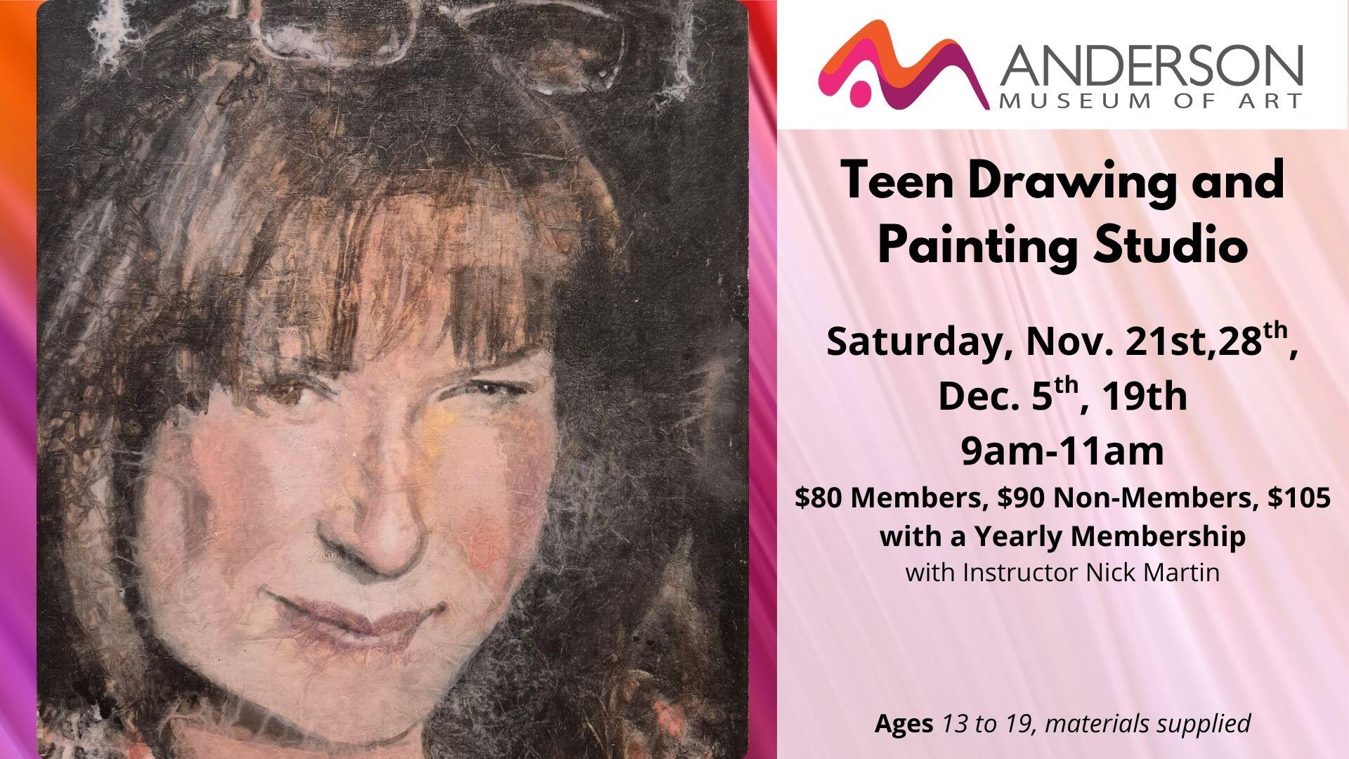 Campaign cover image for Teen Drawing and Painting Studio